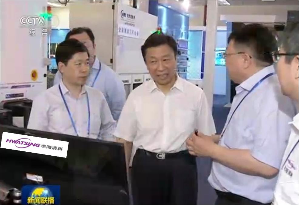 叶甜春总师向国家副主席李源潮先容asiagame的CMP装备